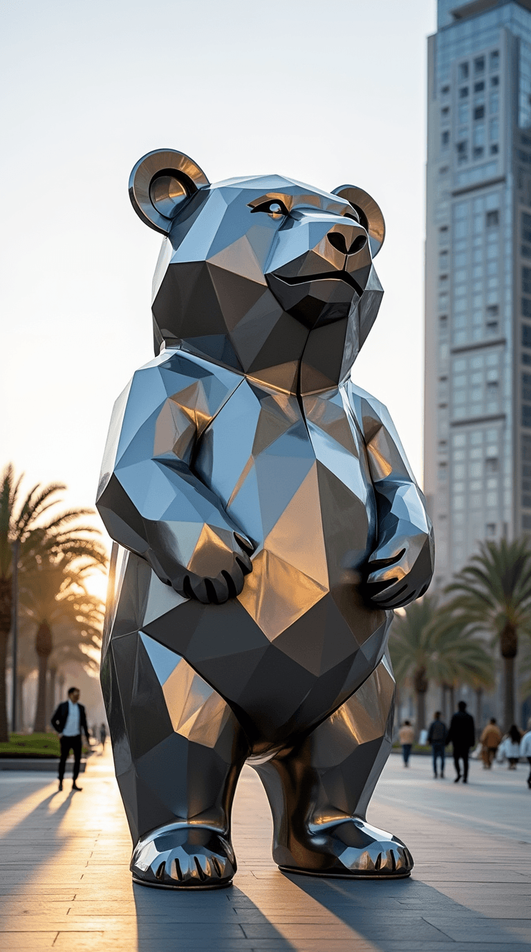Outdoor Polyhedron Bear 2