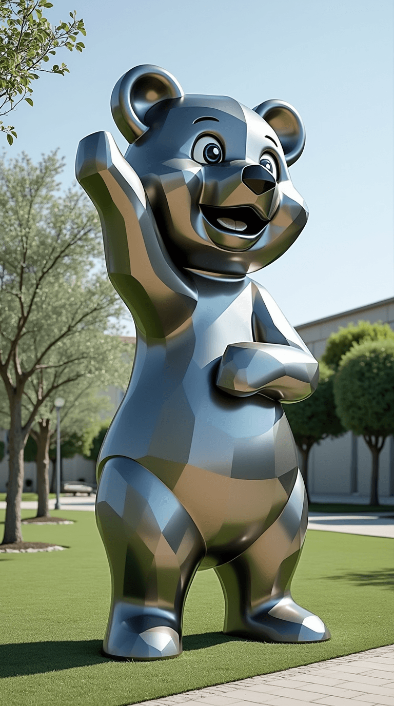 Outdoor Polyhedron Bear 3