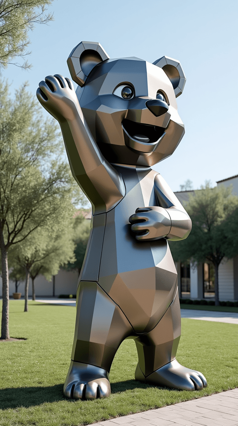 Outdoor Polyhedron Bear 5