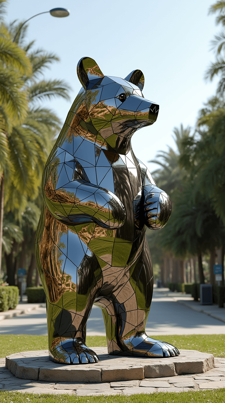 Outdoor Polyhedron Bear 6
