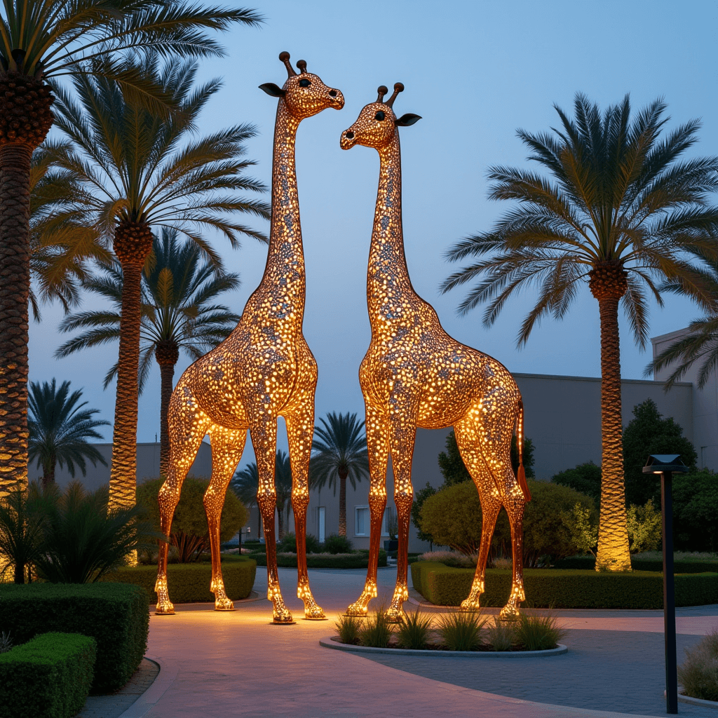Illuminated Giraffes