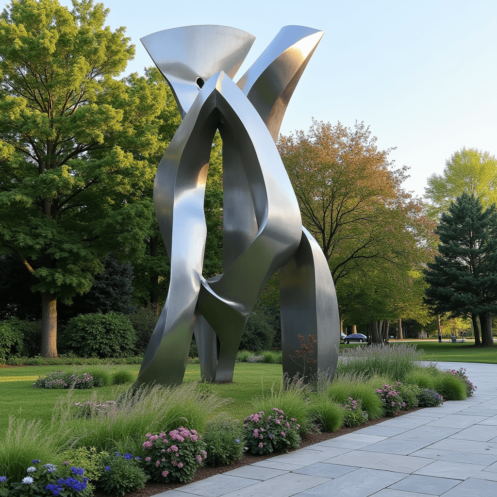 Large Stainless sculptures