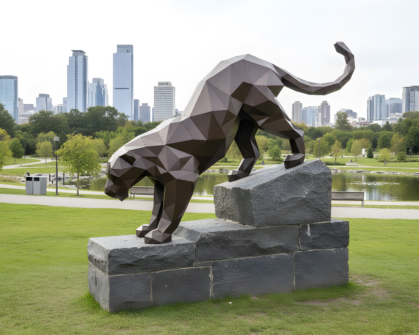 Diamond-Cut Sculpture