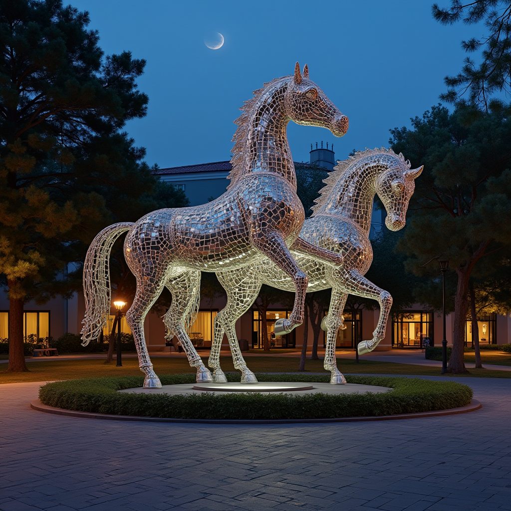Two Horses Sculpture artwork